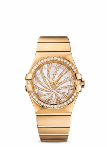 Omega Constellation Co-axial 35 Yellow Gold / Diamond / Diamond Supernova 123.55.35.20.55.001 (12355352055001)